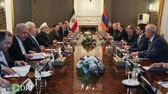 نشست مشترک هیأت‌های عالی رتبه ایران و ارمنستان